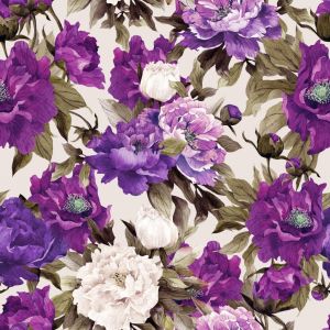 Материал: Флаверс (Flowers), Цвет: Purple 391283 102